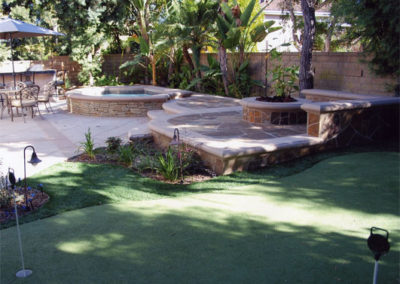 Raised Spa With Putting Green